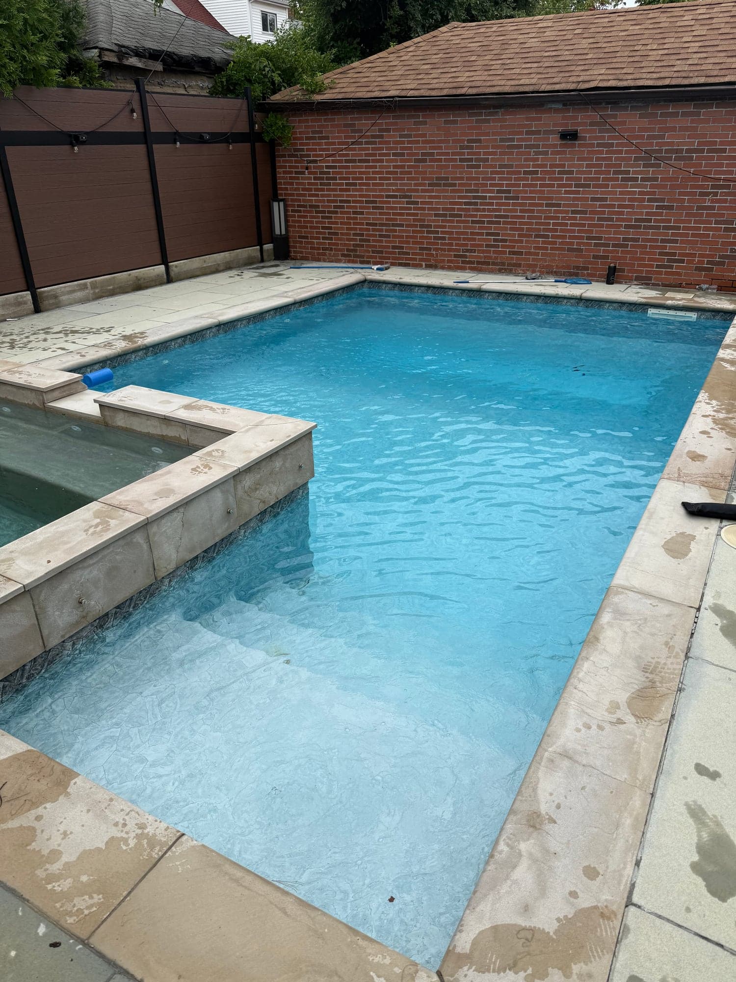 Pool photographed by Franklin Pool Service