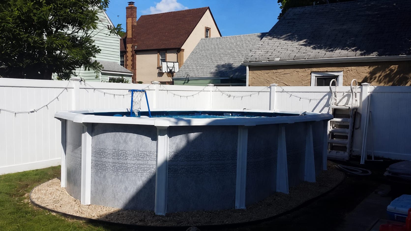 Pool photographed by Franklin Pool Service