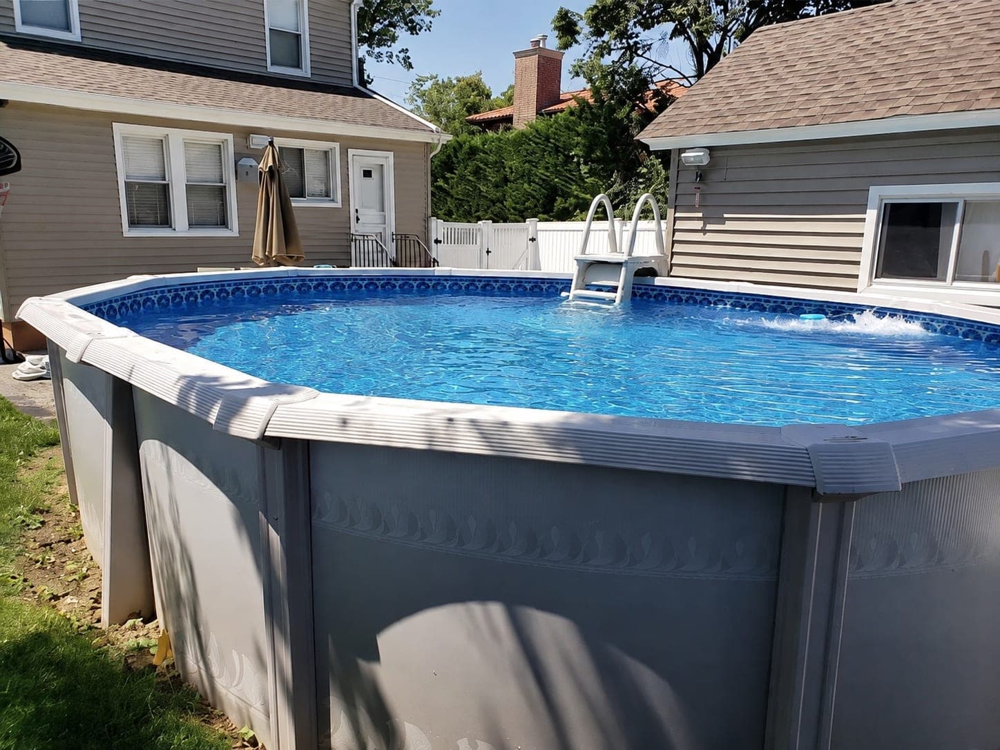 Pool photographed by Franklin Pool Service