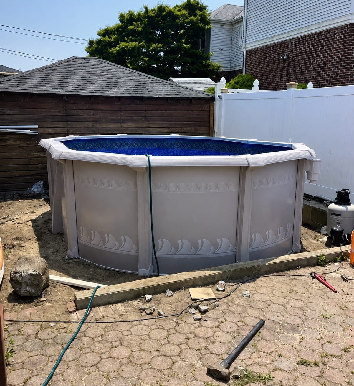 Pool photographed by Franklin Pool Service