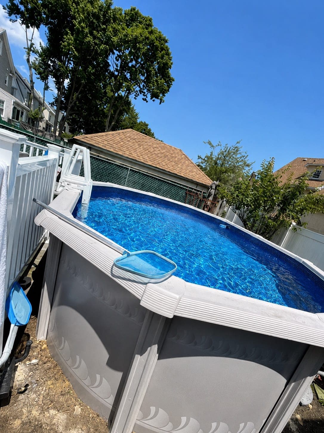 Pool photographed by Franklin Pool Service