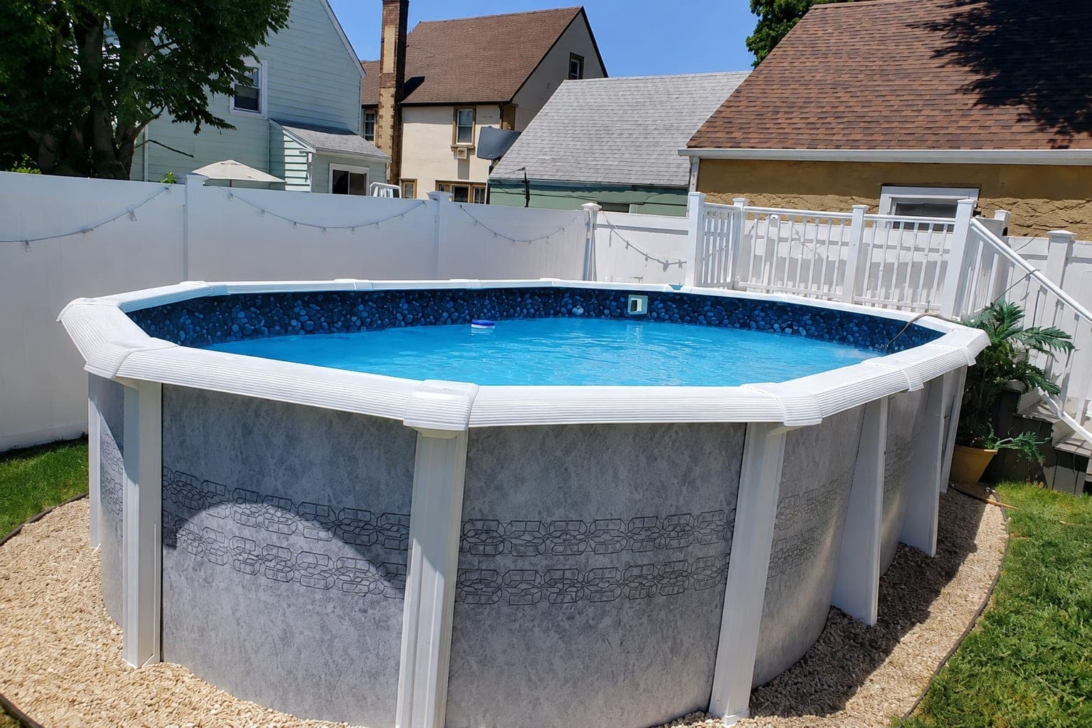 Pool photographed by Franklin Pool Service