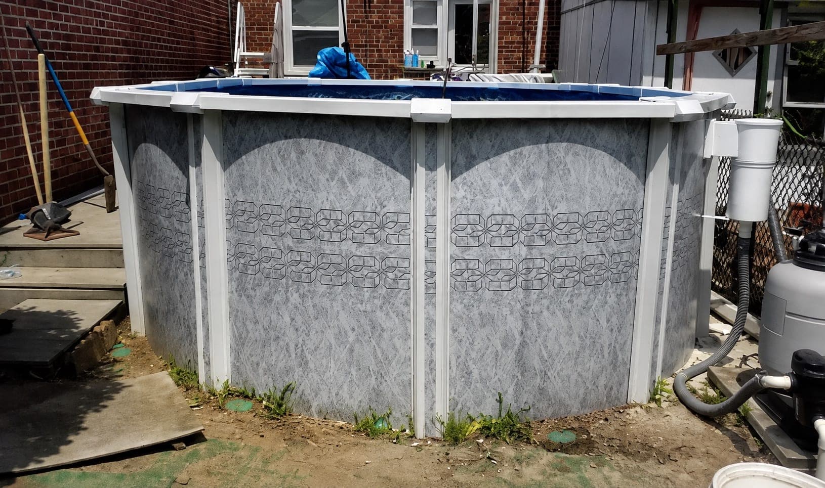Pool photographed by Franklin Pool Service