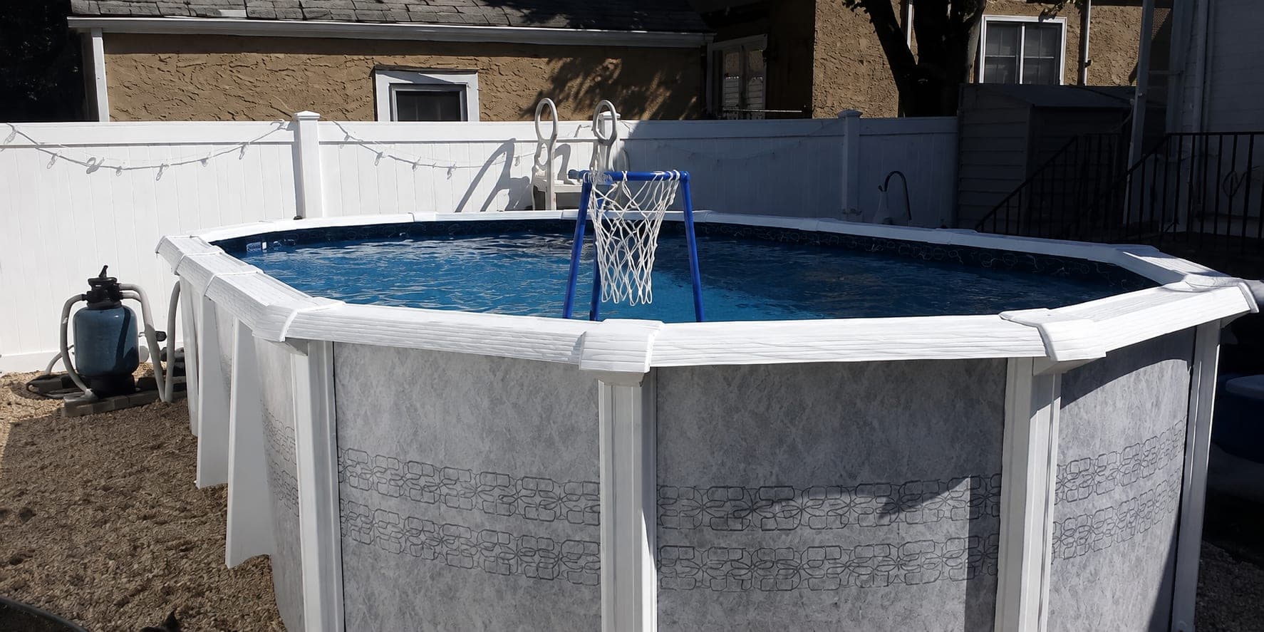 Pool photographed by Franklin Pool Service