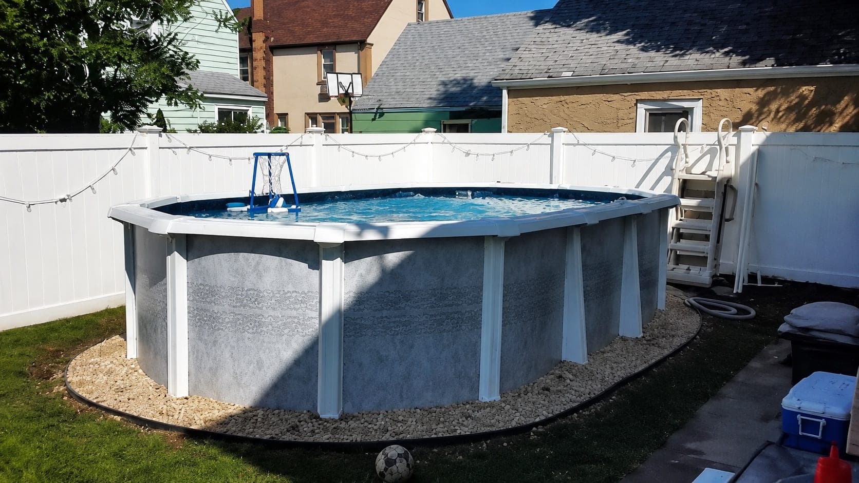 Pool photographed by Franklin Pool Service