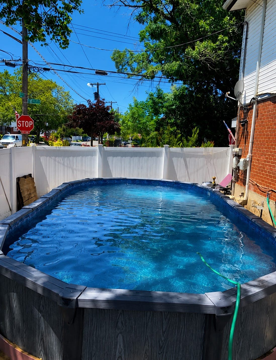 Pool photographed by Franklin Pool Service