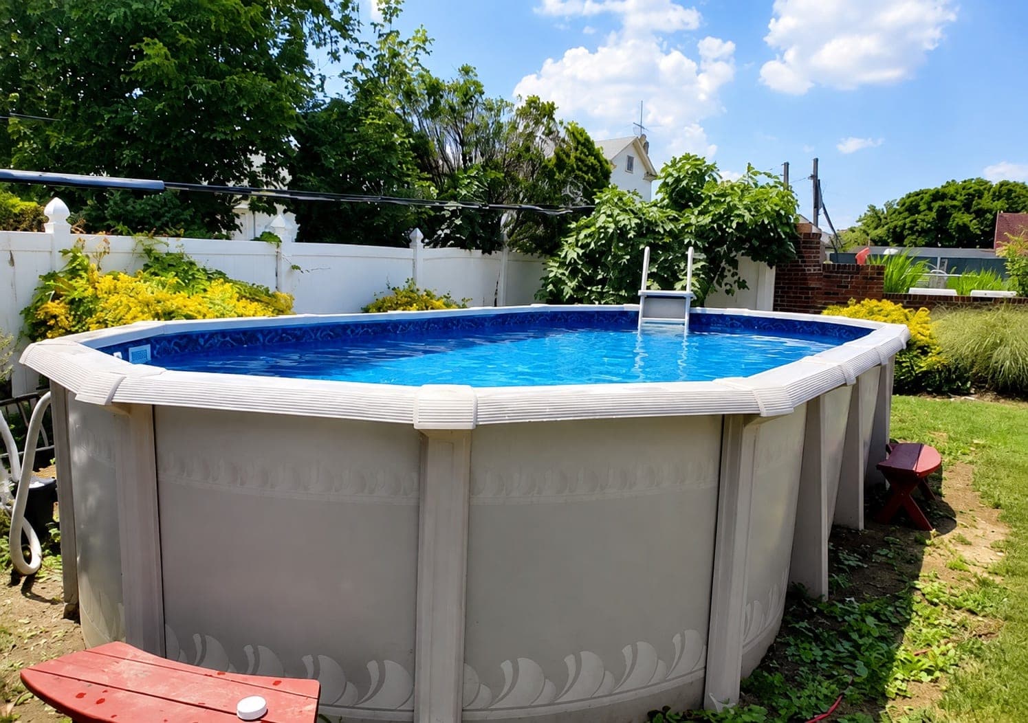 Pool photographed by Franklin Pool Service