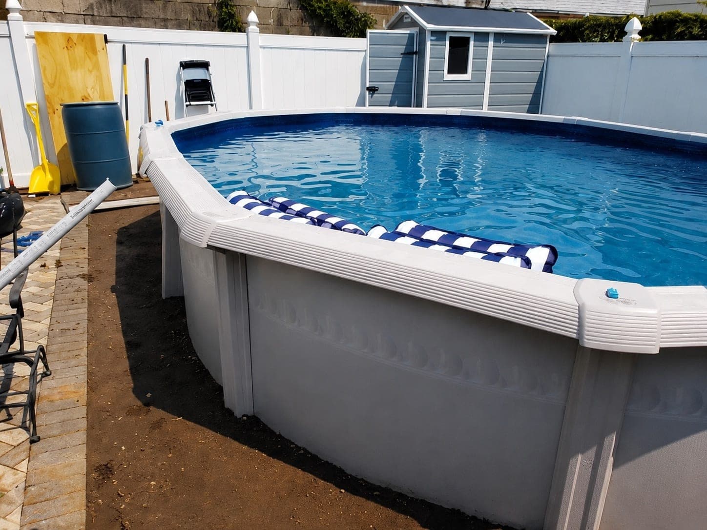 Pool photographed by Franklin Pool Service