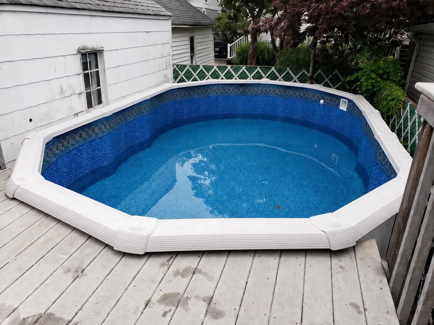 Pool photographed by Franklin Pool Service