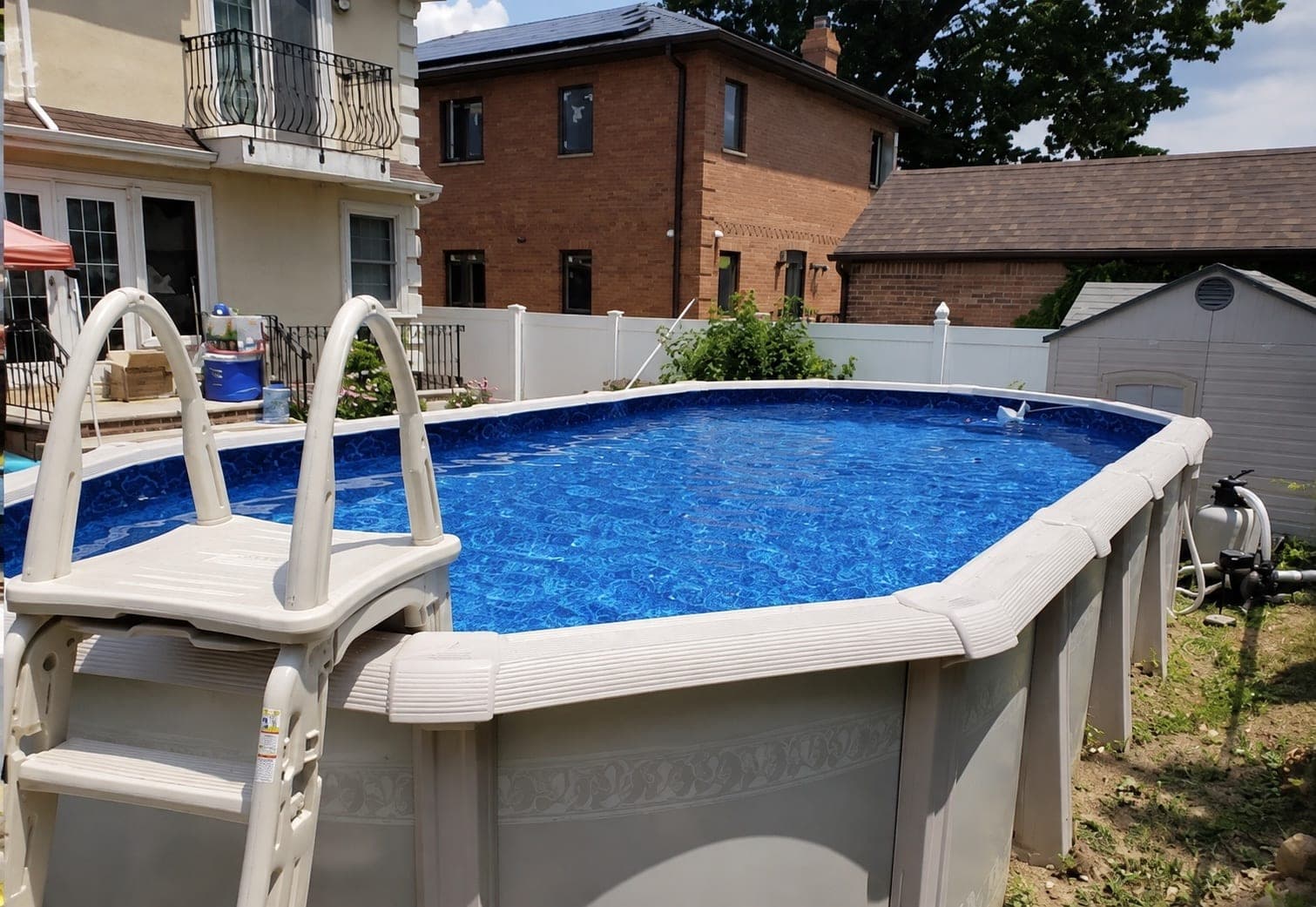 Pool photographed by Franklin Pool Service