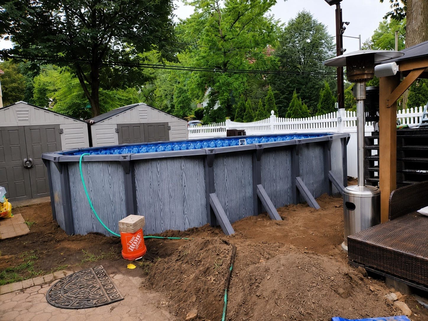 Pool photographed by Franklin Pool Service