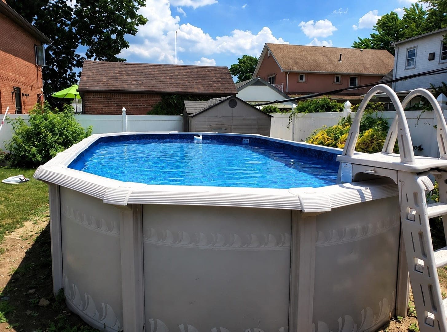 Pool photographed by Franklin Pool Service