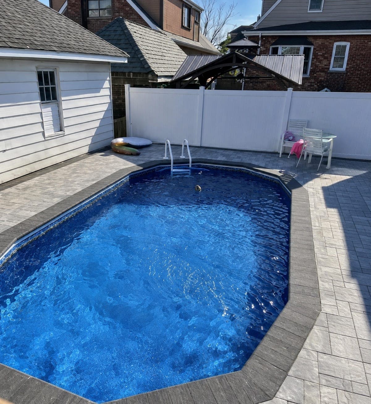 Pool photographed by Franklin Pool Service