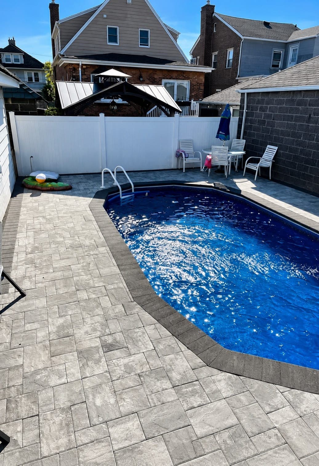 Pool photographed by Franklin Pool Service