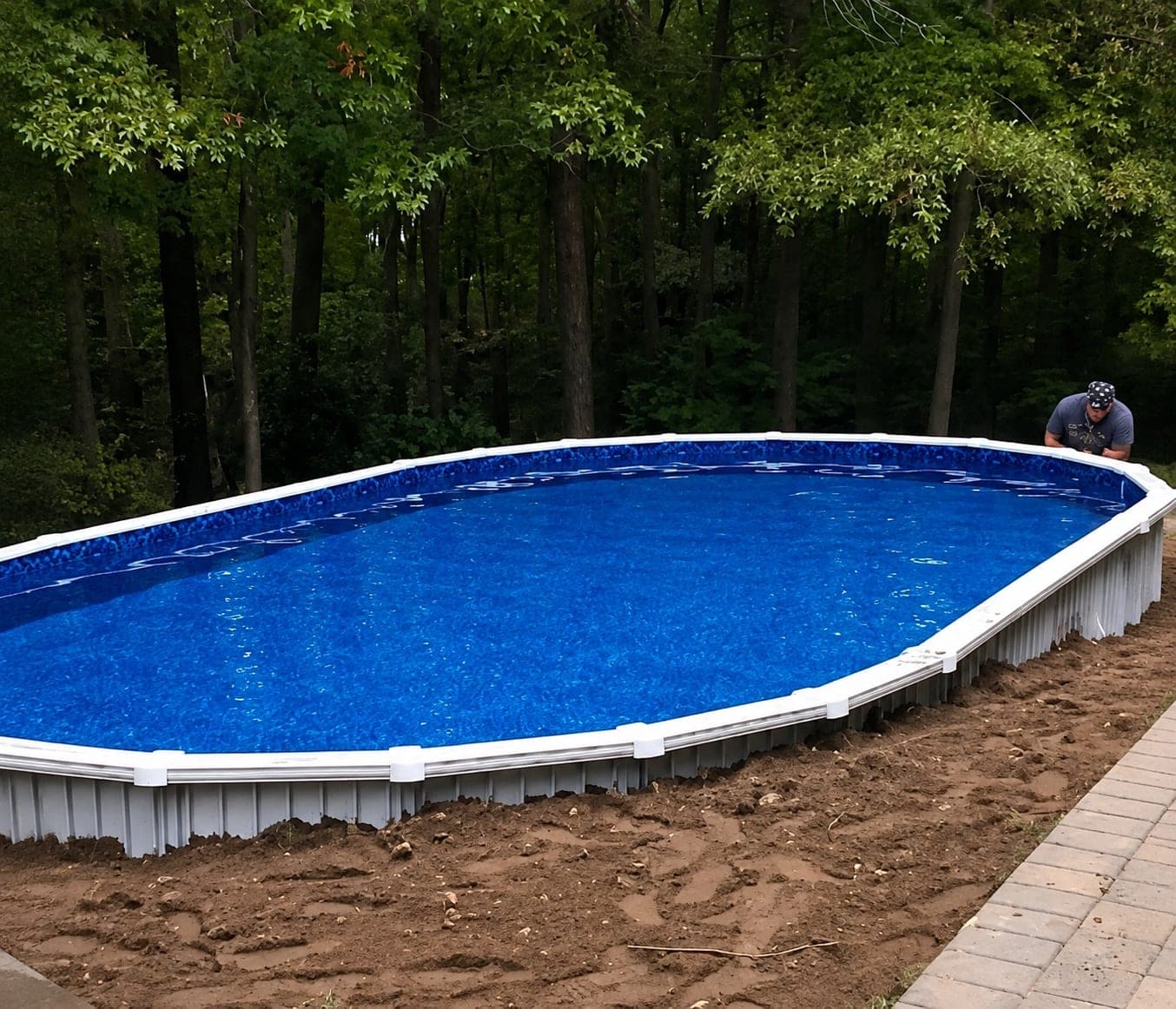 Pool photographed by Franklin Pool Service