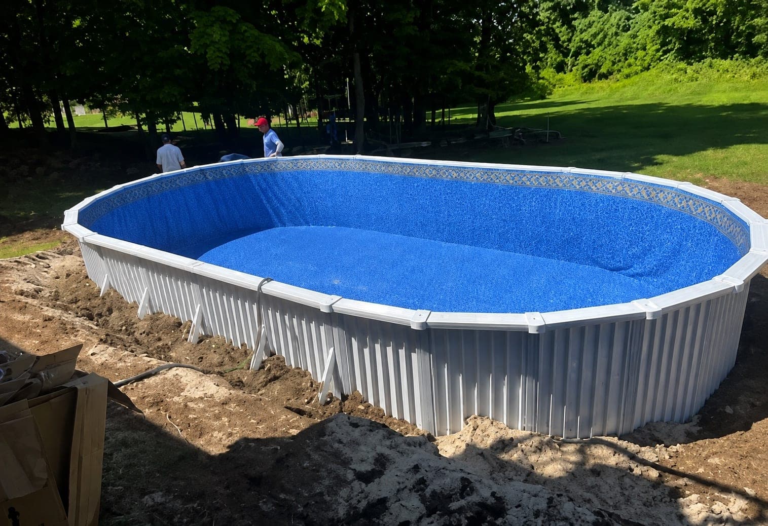 Pool photographed by Franklin Pool Service