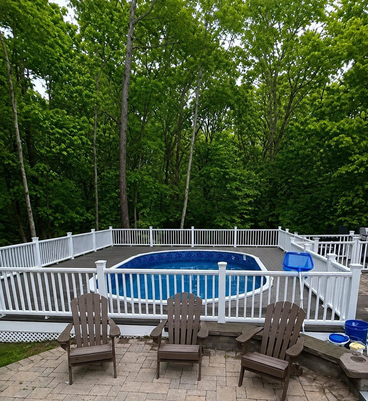 Pool photographed by Franklin Pool Service