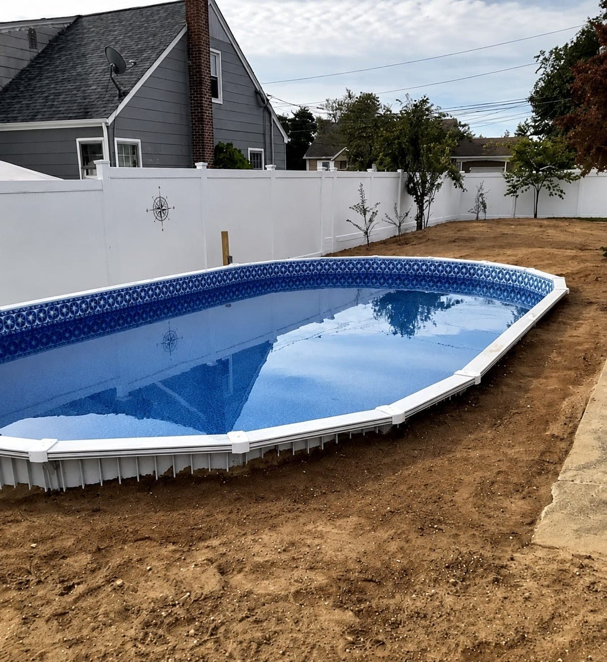 Pool photographed by Franklin Pool Service