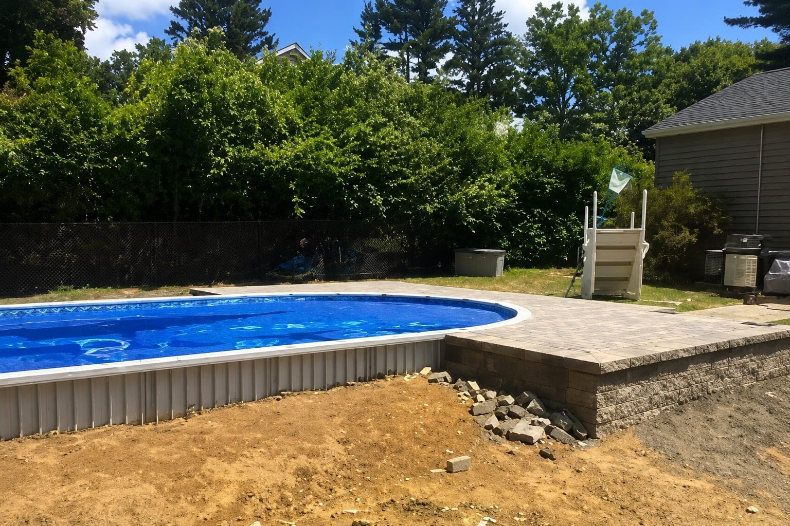 Pool photographed by Franklin Pool Service