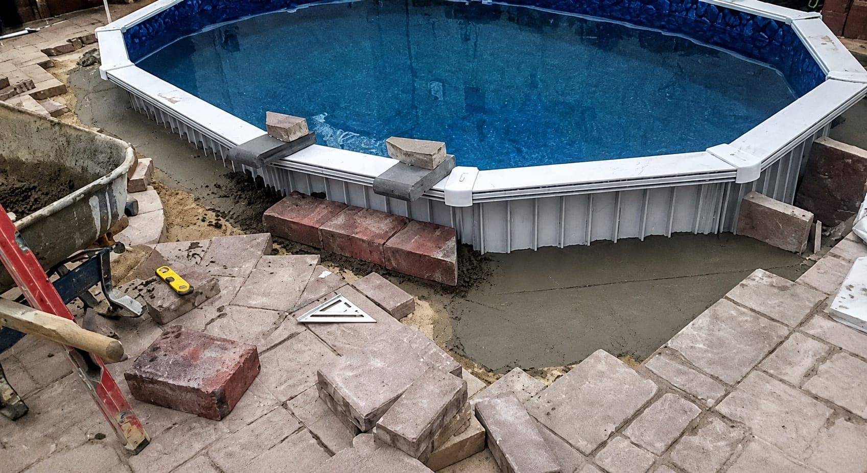 Pool photographed by Franklin Pool Service