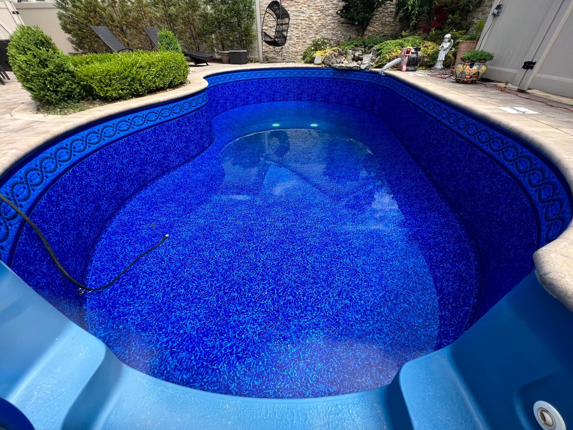 Pool photographed by Franklin Pool Service