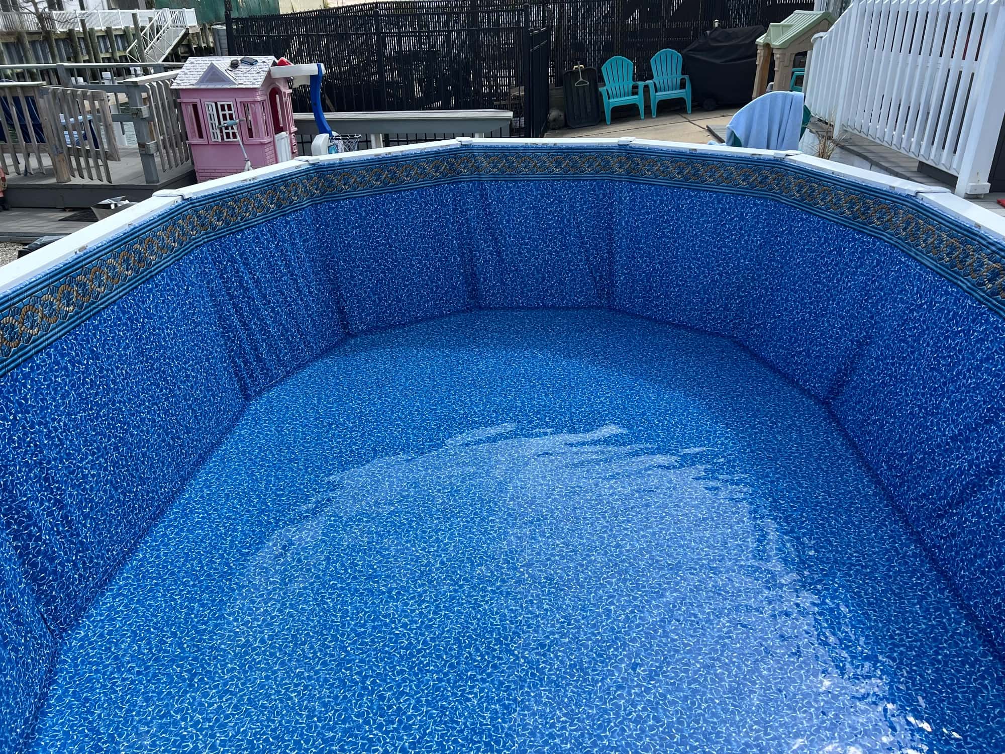 Pool photographed by Franklin Pool Service