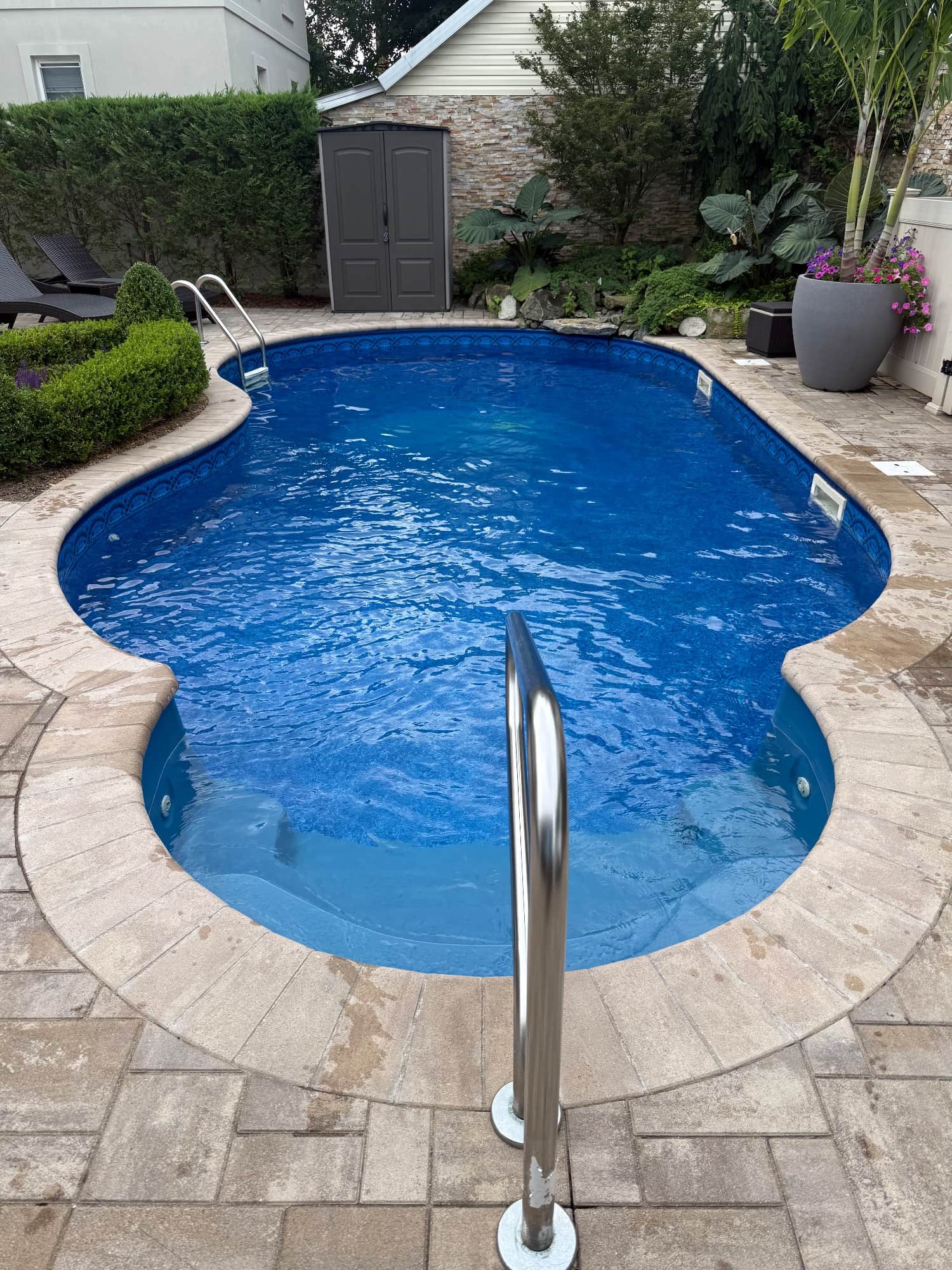 Pool photographed by Franklin Pool Service