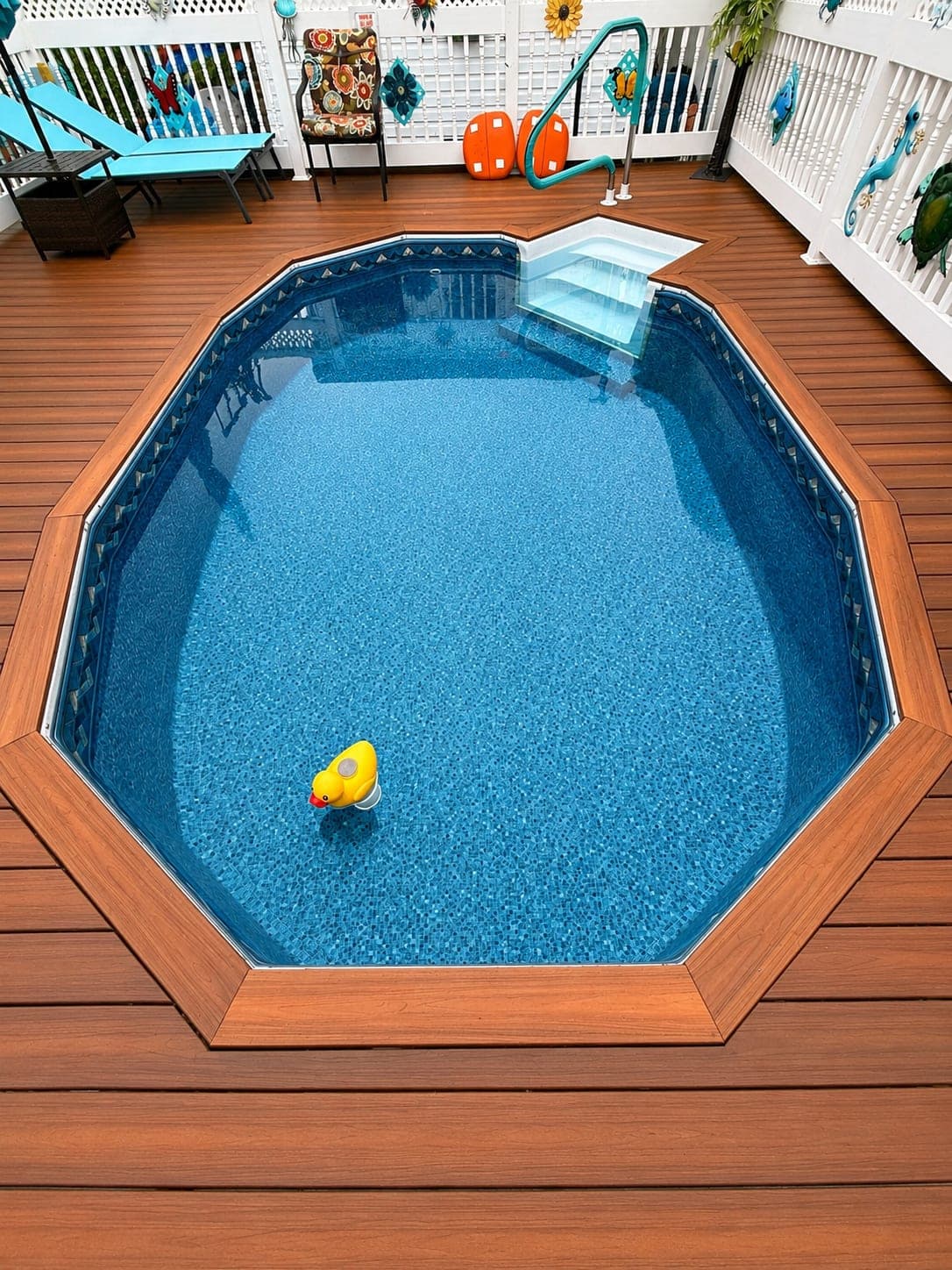 Pool photographed by Franklin Pool Service