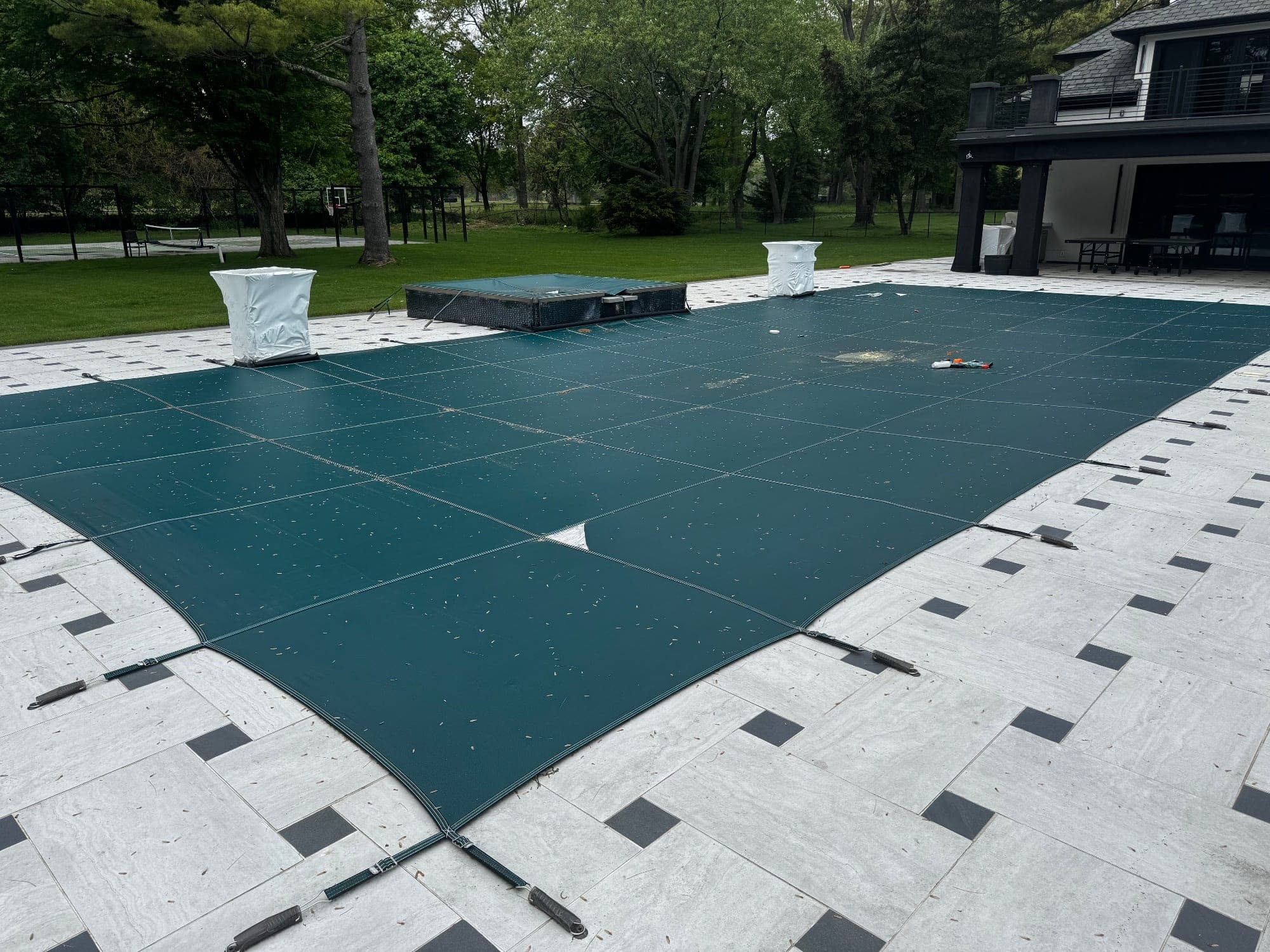 Pool photographed by Franklin Pool Service