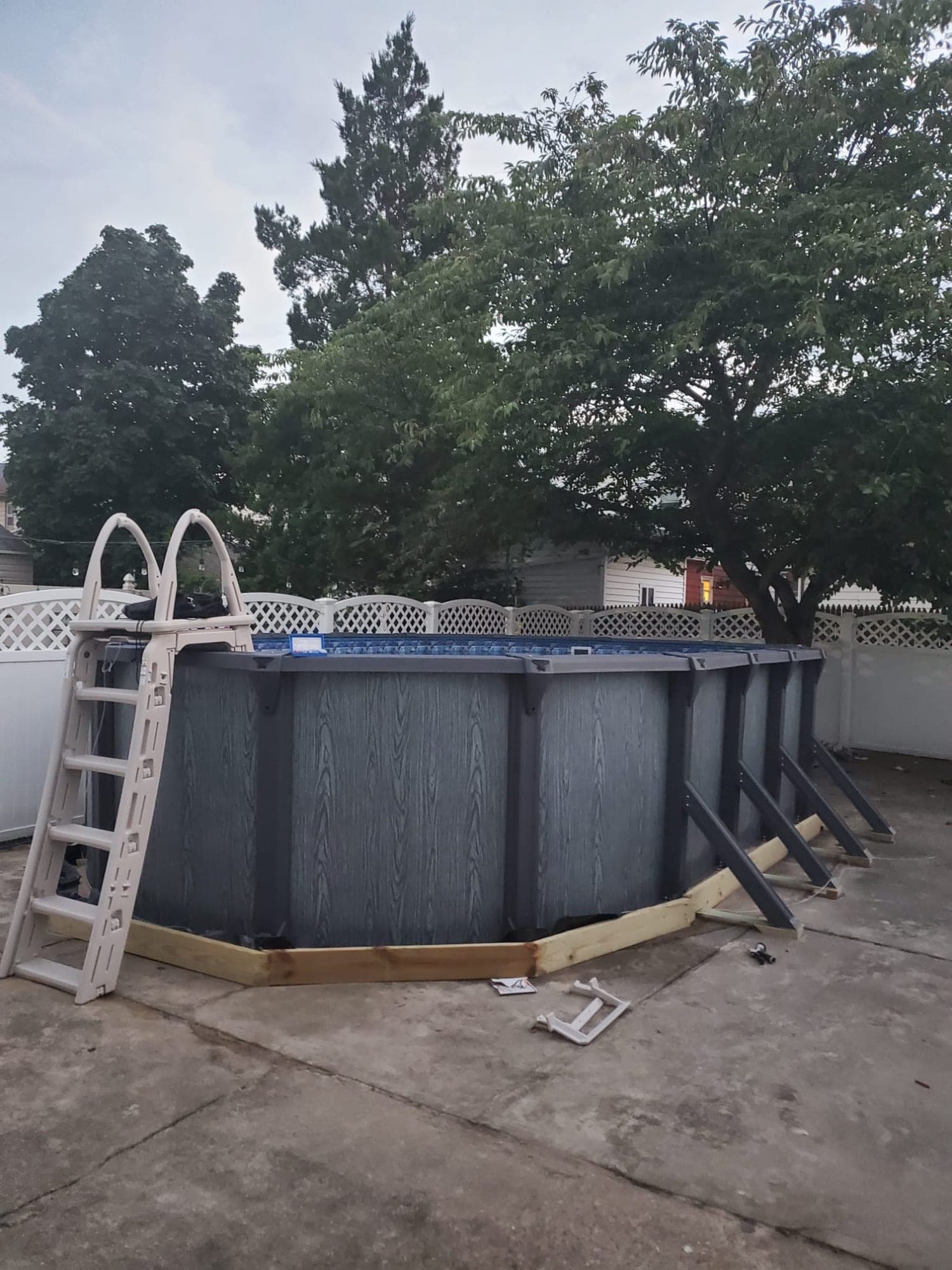 Pool photographed by Franklin Pool Service