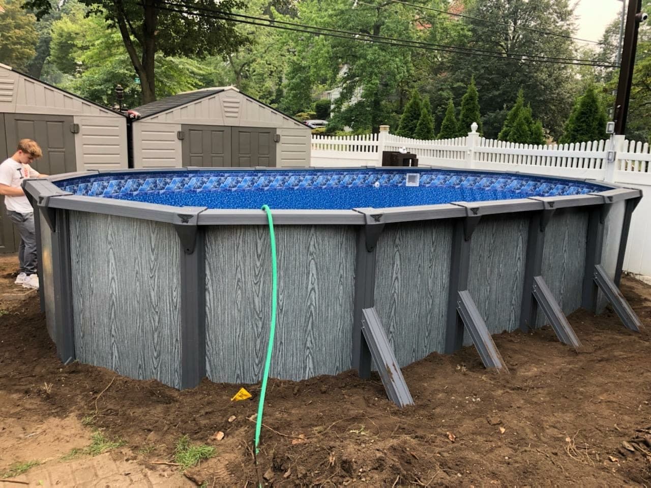 Pool photographed by Franklin Pool Service