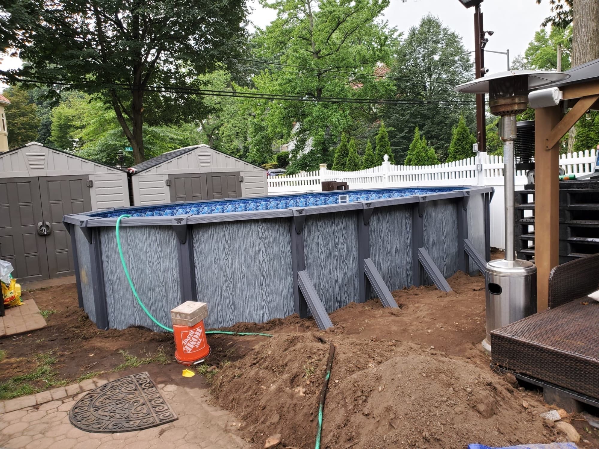 Pool photographed by Franklin Pool Service