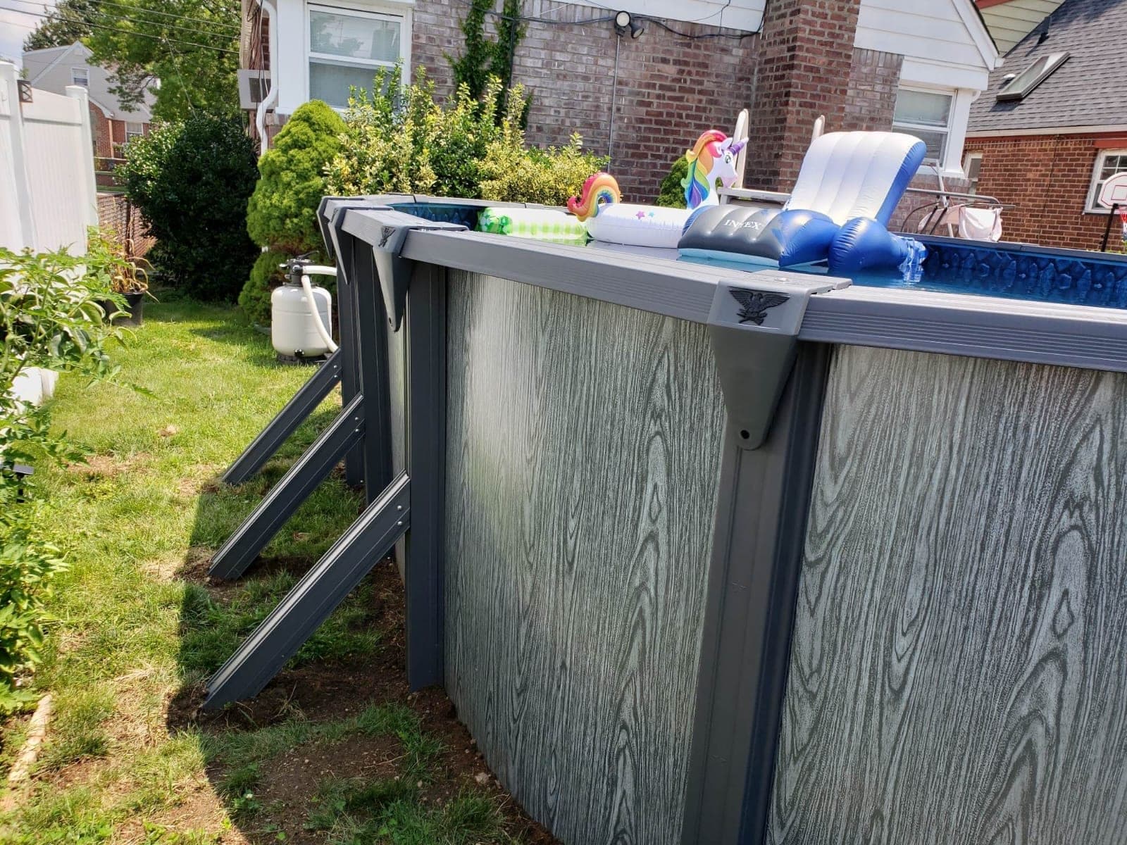 Pool photographed by Franklin Pool Service