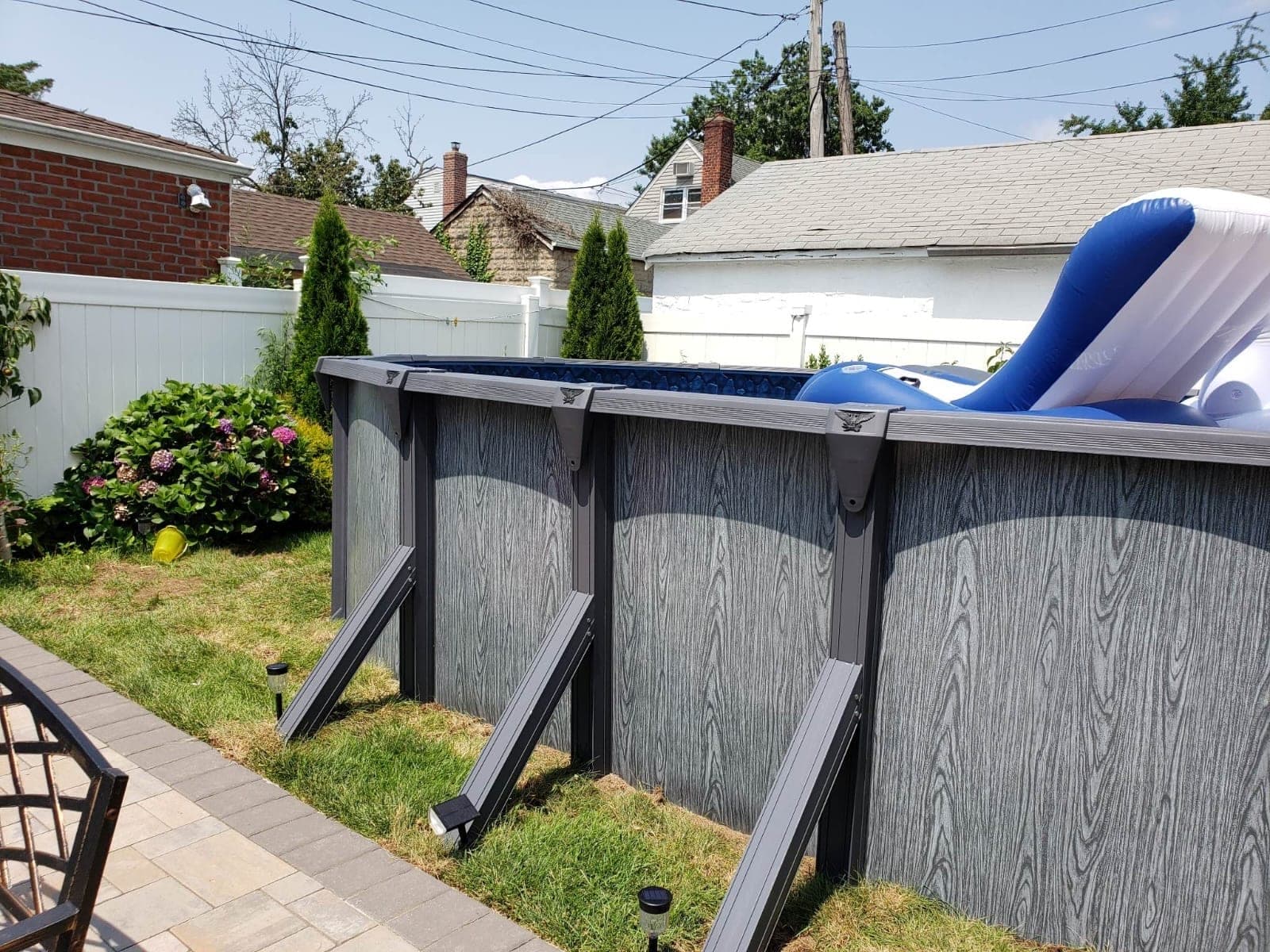 Pool photographed by Franklin Pool Service