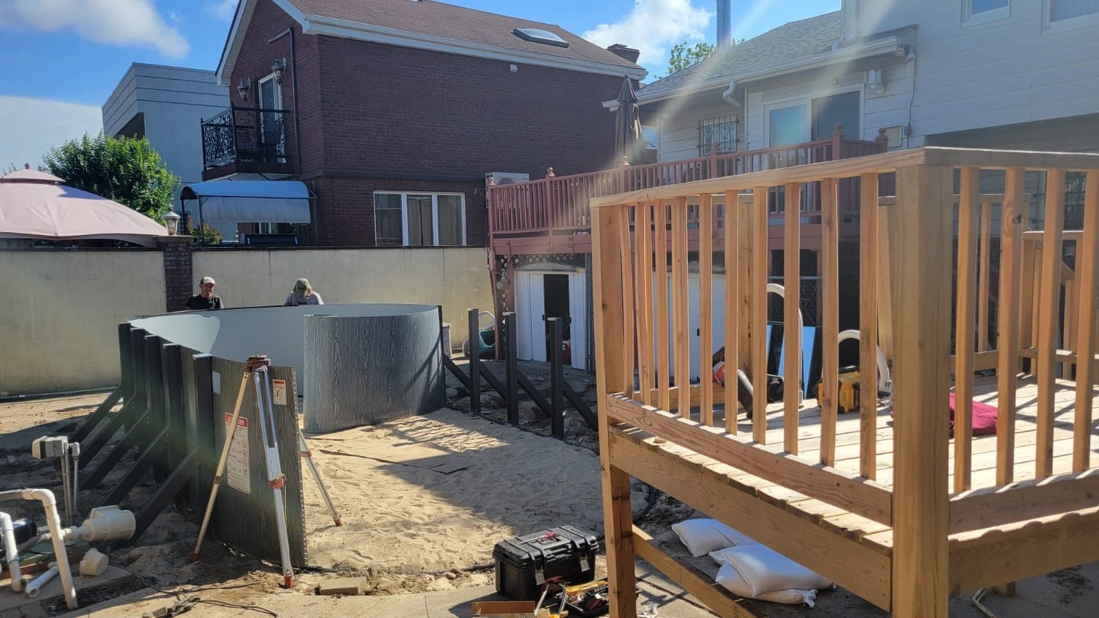 Pool photographed by Franklin Pool Service