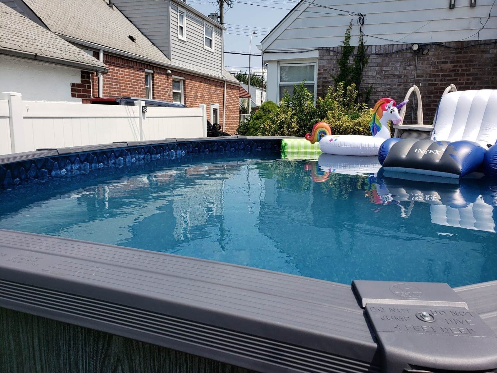 Pool photographed by Franklin Pool Service