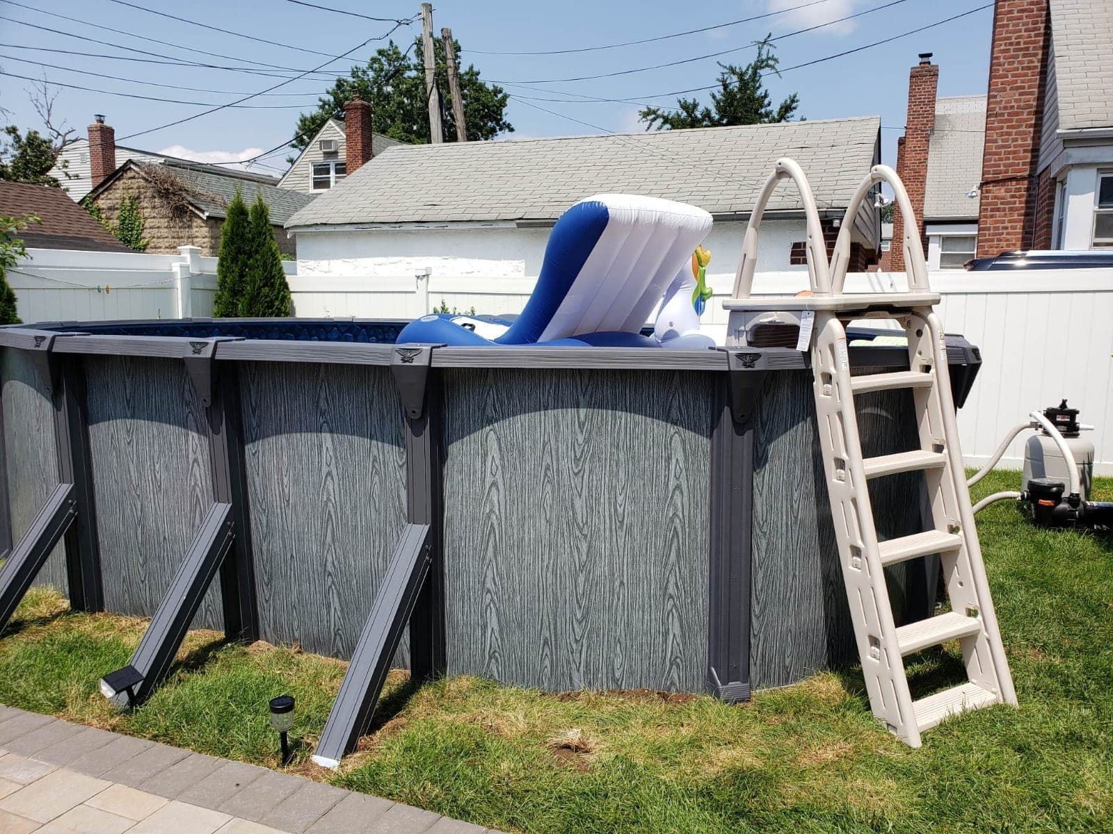 Pool photographed by Franklin Pool Service