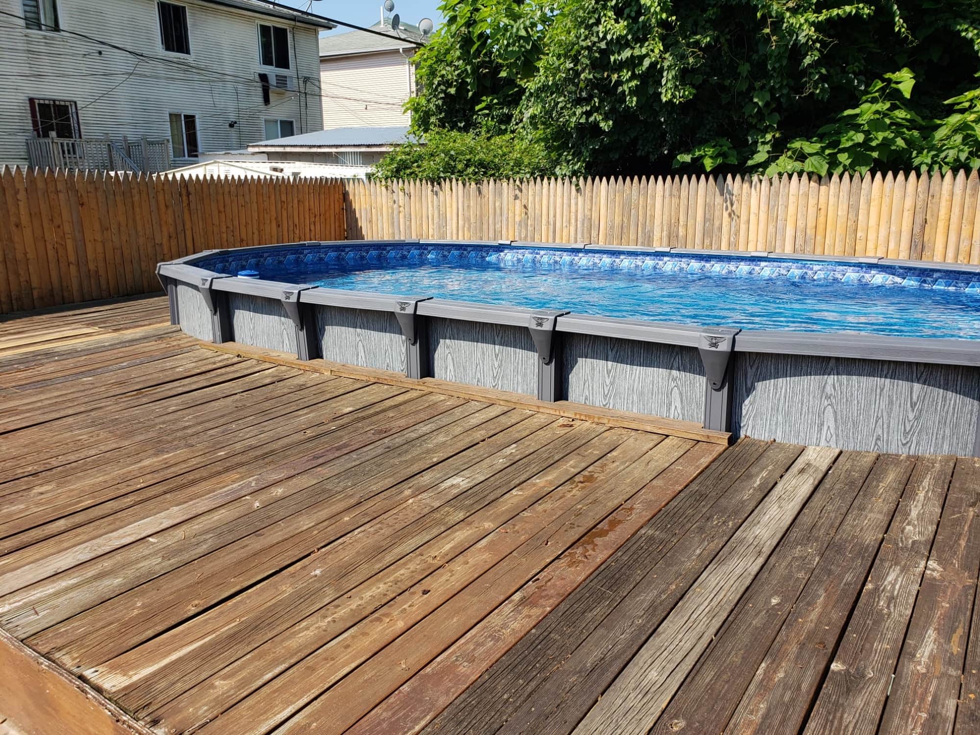 Pool photographed by Franklin Pool Service