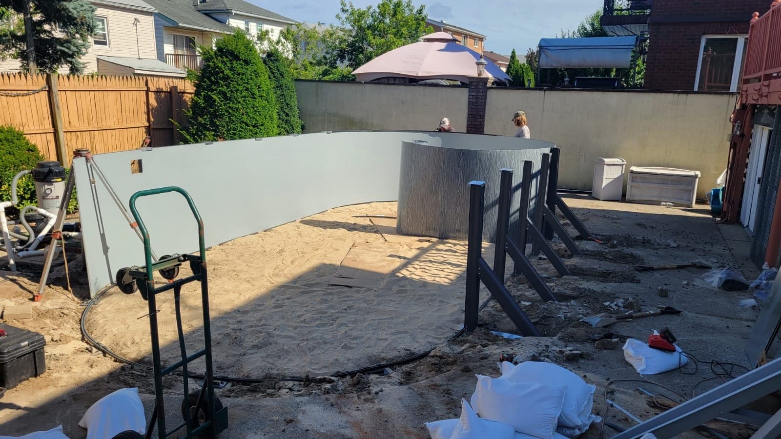 Pool photographed by Franklin Pool Service