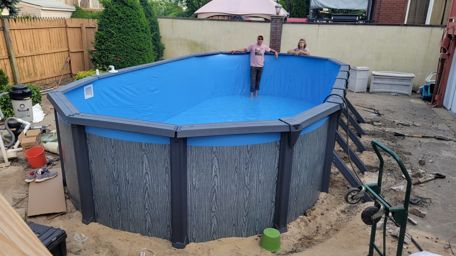 Pool photographed by Franklin Pool Service