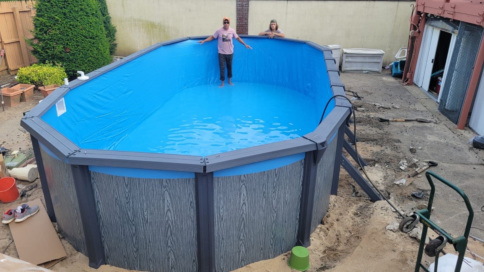 Pool photographed by Franklin Pool Service