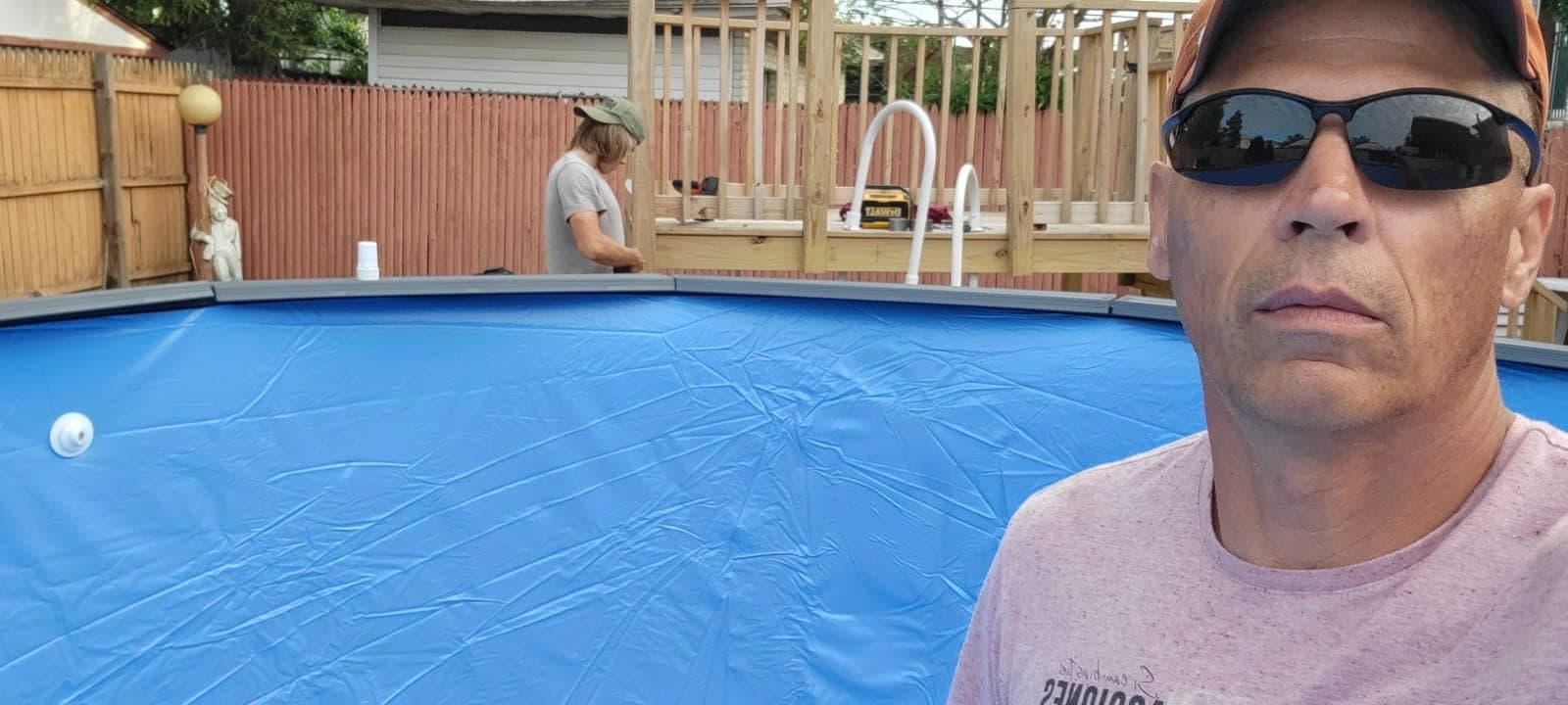Pool photographed by Franklin Pool Service