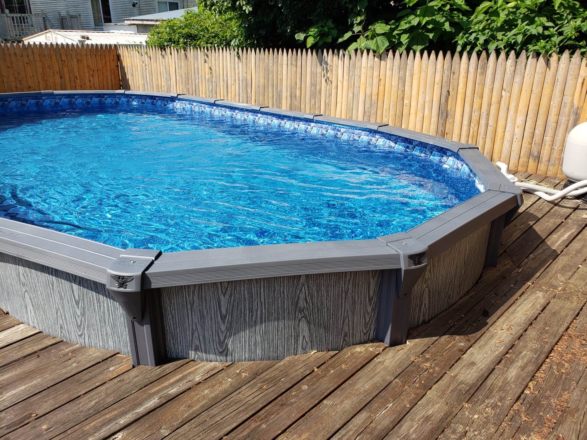 Pool photographed by Franklin Pool Service