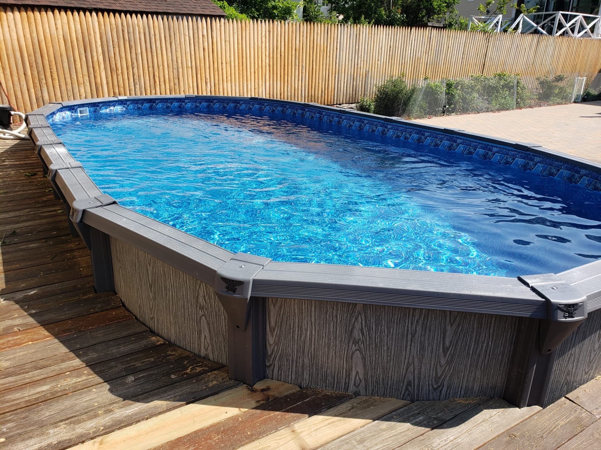 Pool photographed by Franklin Pool Service