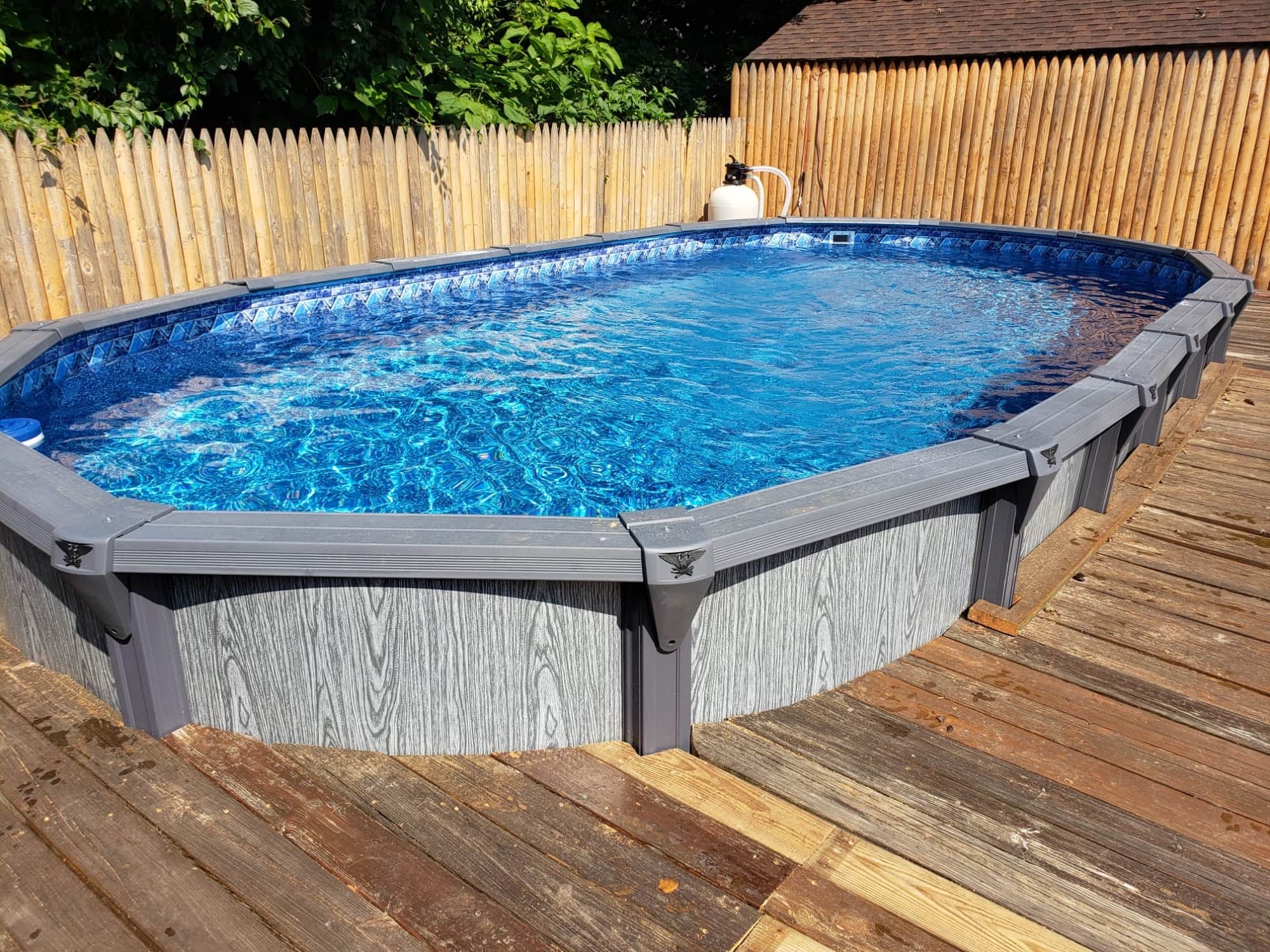 Pool photographed by Franklin Pool Service