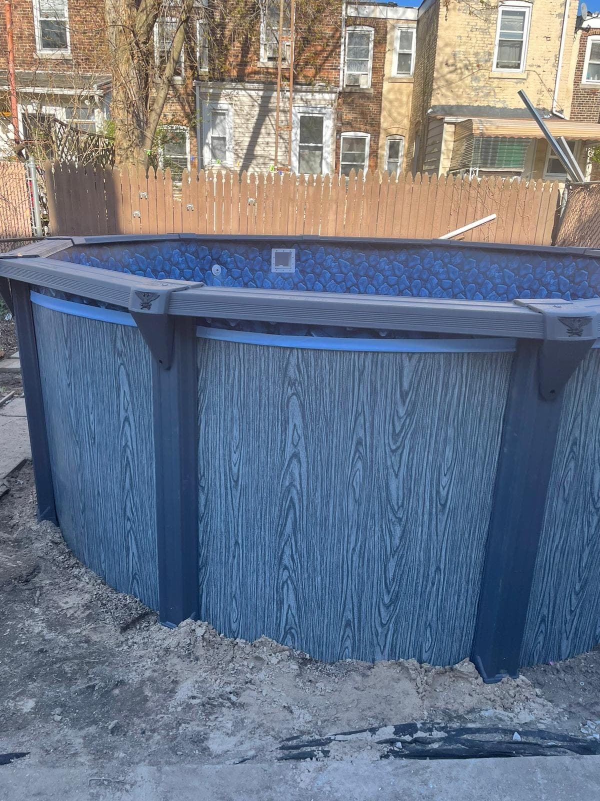 Pool photographed by Franklin Pool Service
