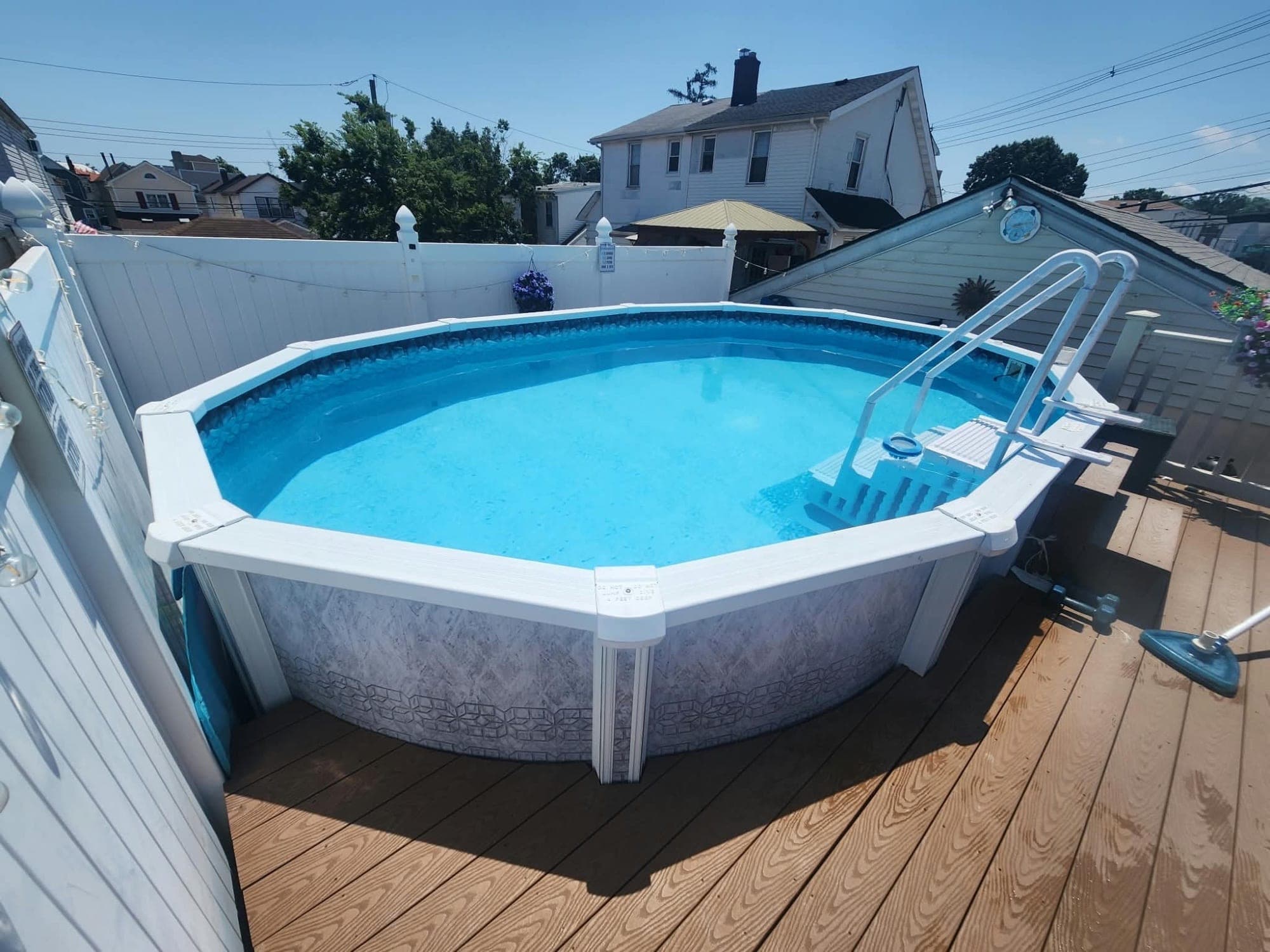 Pool photographed by Franklin Pool Service