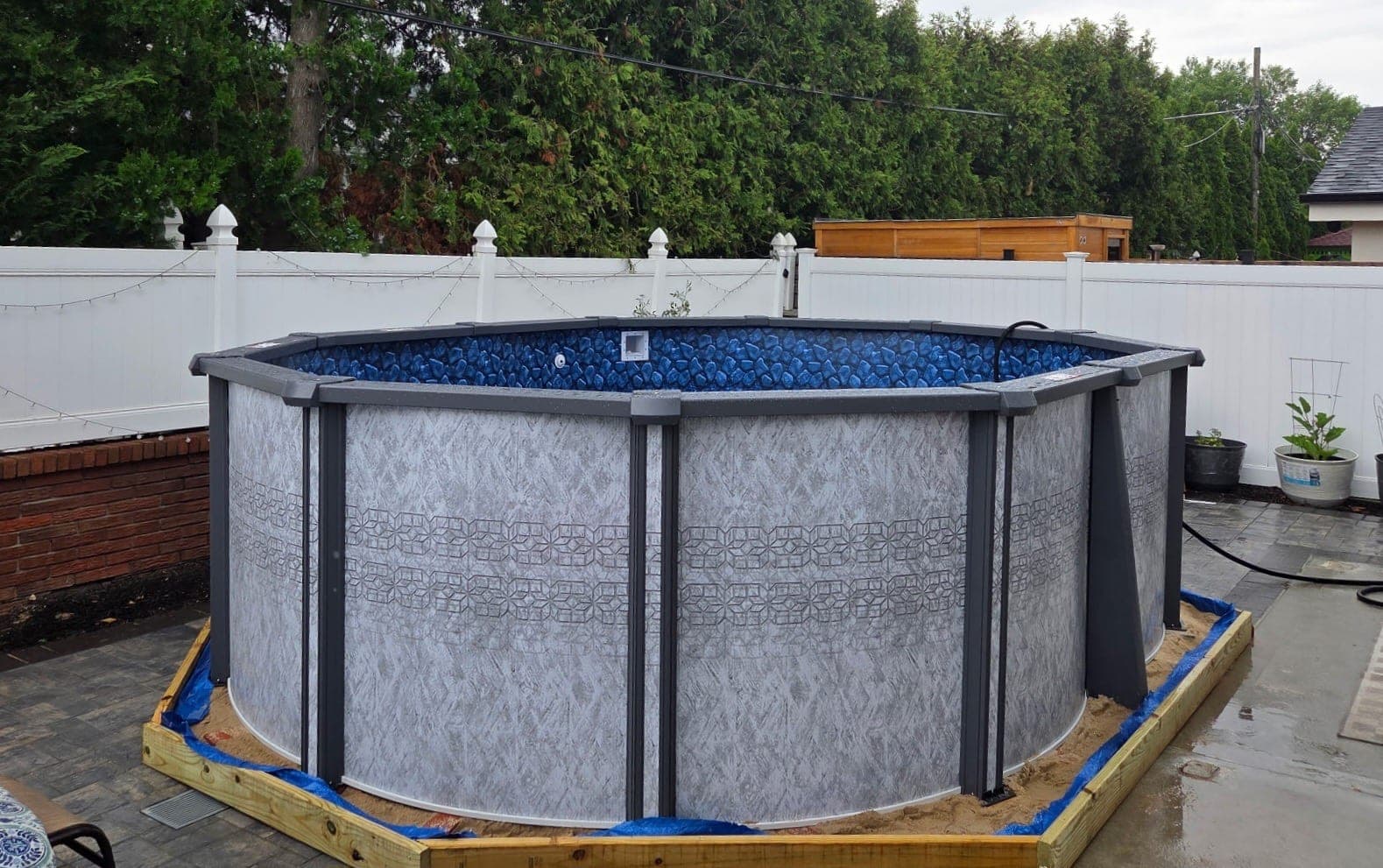 Pool photographed by Franklin Pool Service