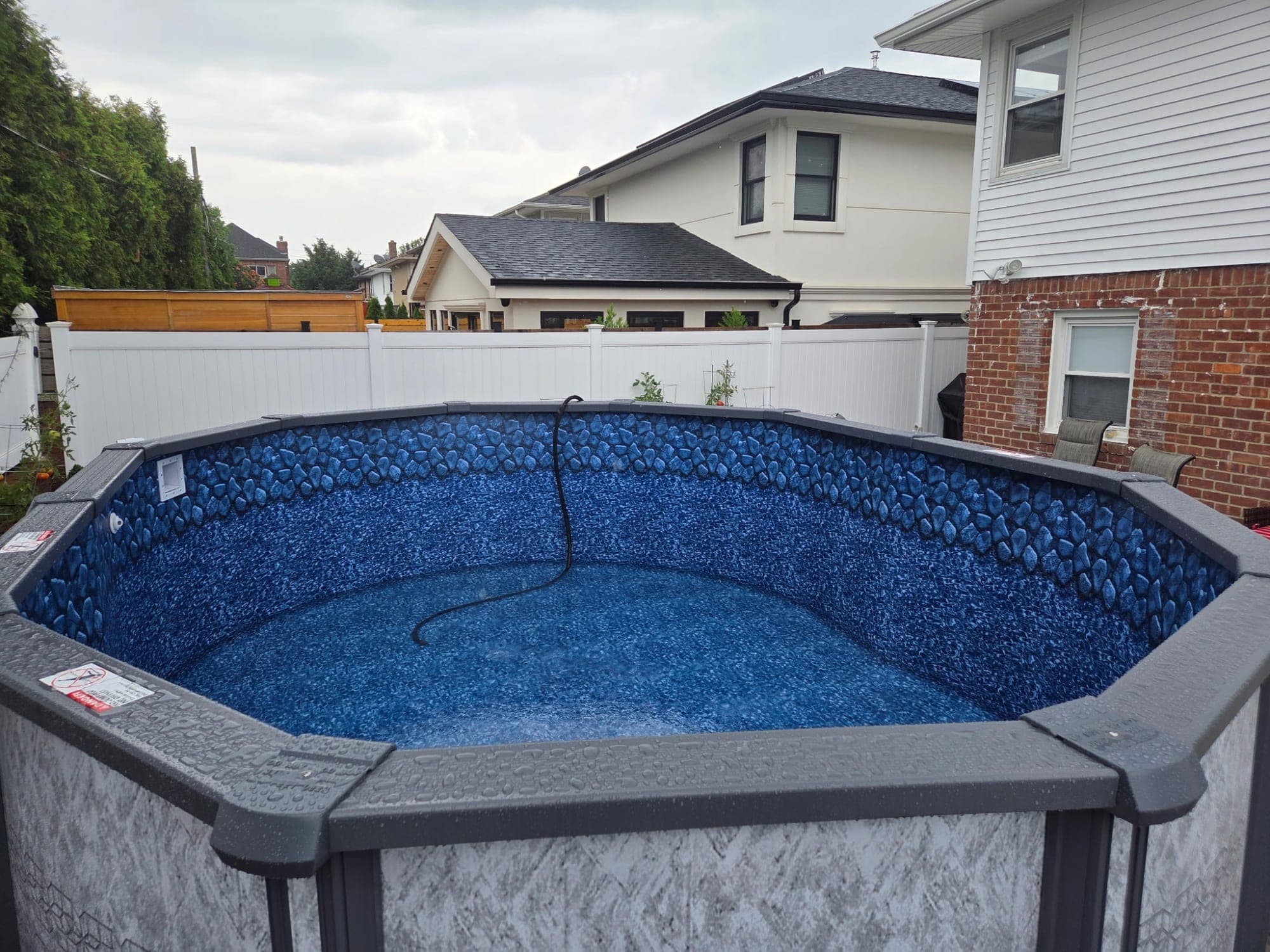 Pool photographed by Franklin Pool Service