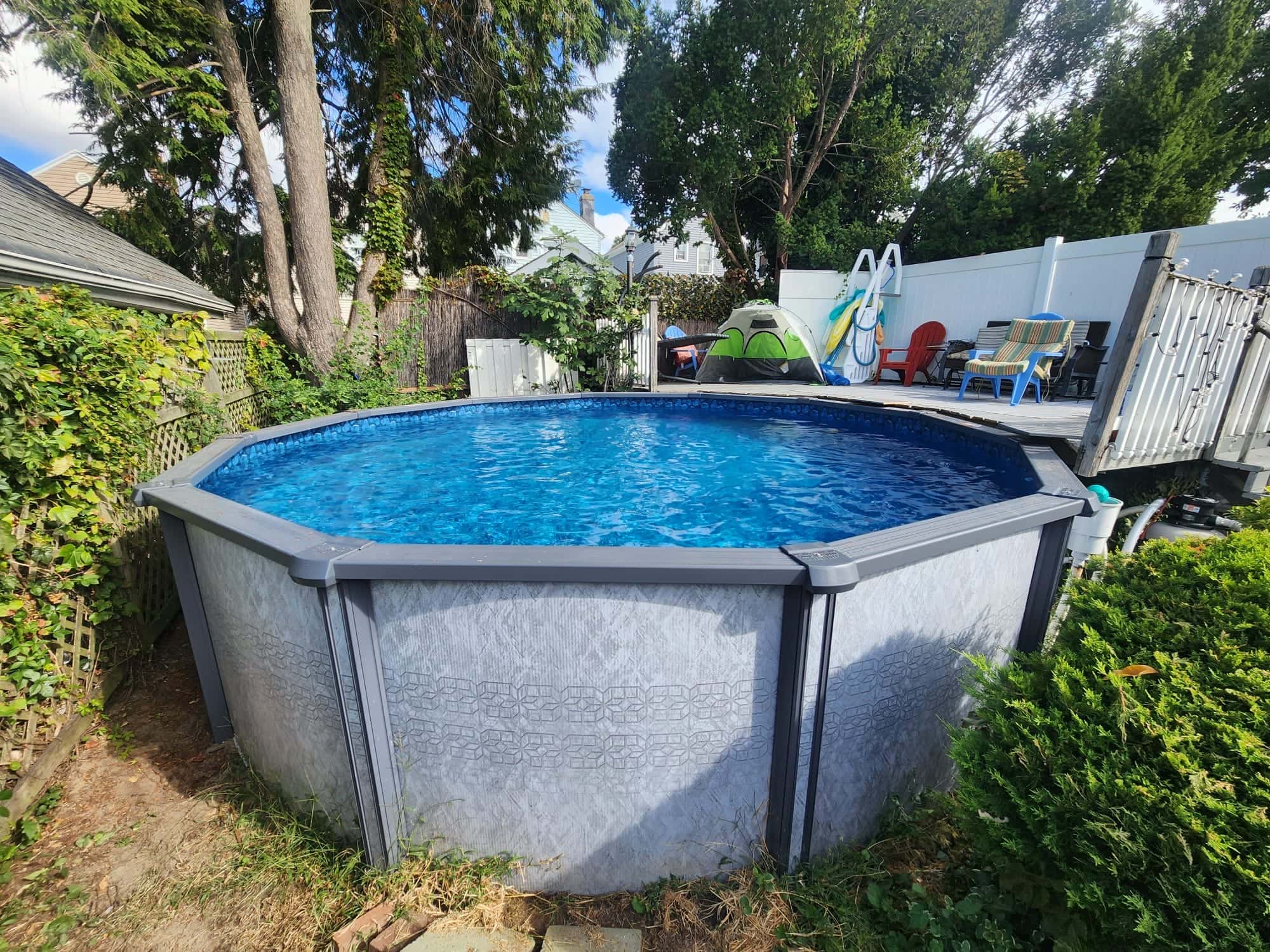 Pool photographed by Franklin Pool Service